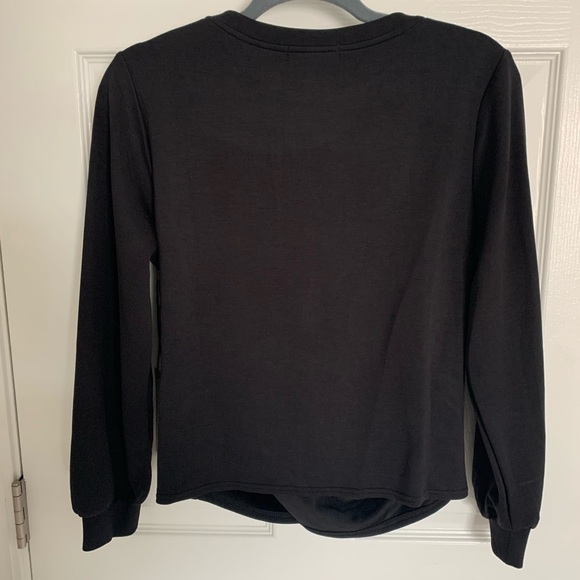 NWT Rachel Zoe black crew neck - Picture 4 of 4